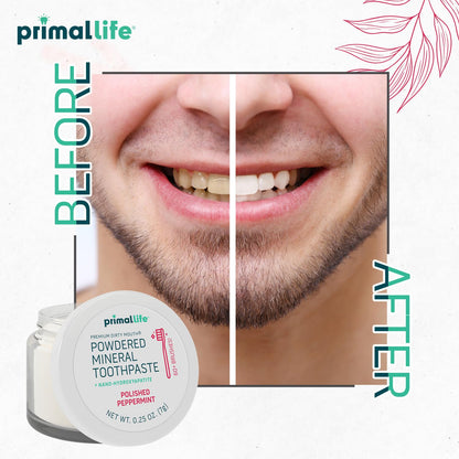 Primal Life Organics: Powdered Mineral Toothpaste, Fluoride - Free, Perfect For All Ages - The Tribalist