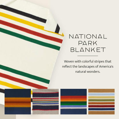 Pendleton National Park 100% Wool Blanket: Iconic Yellowstone Stripes