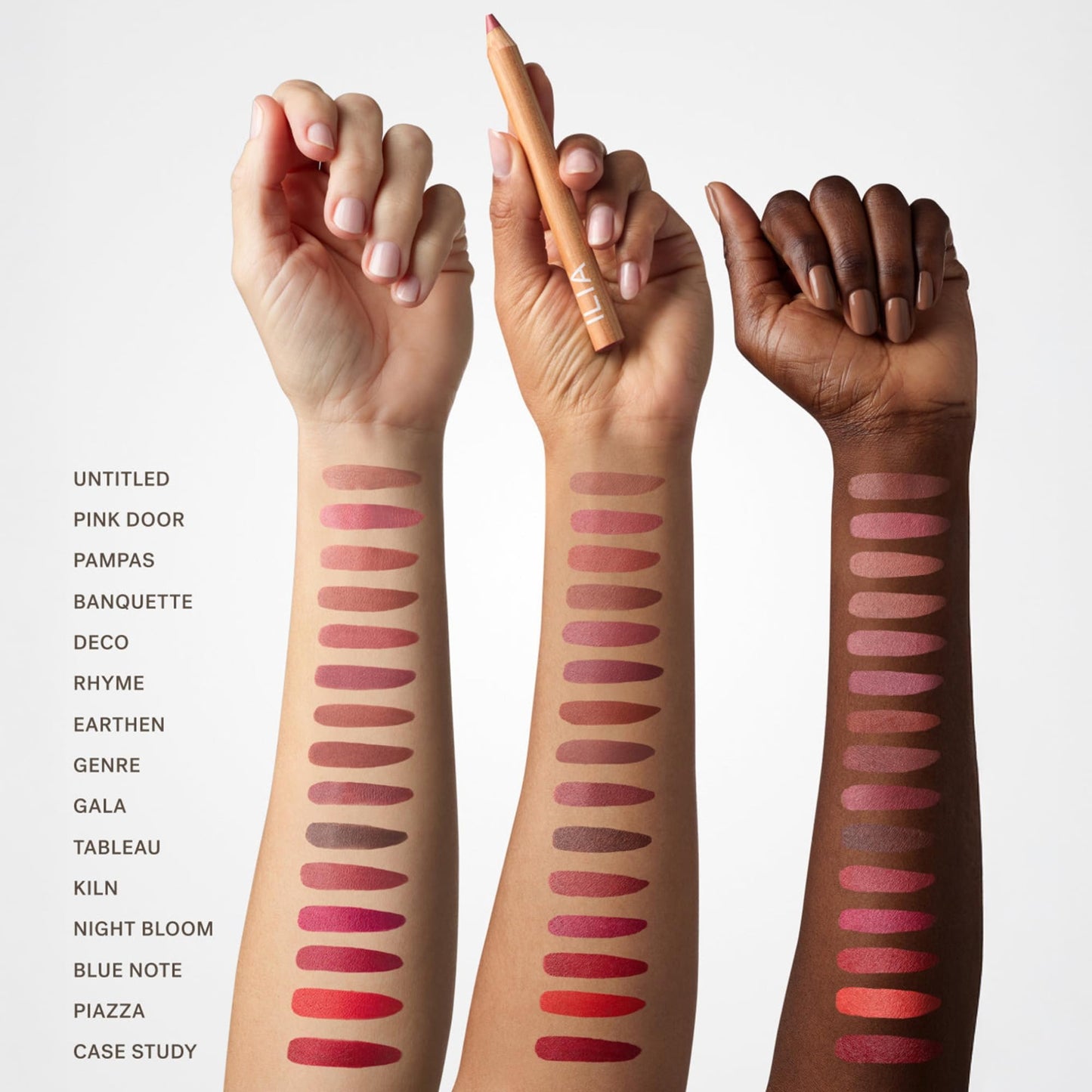 ILIA Lip Sketch Hydrating Crayon: 12-Hour Soft-Matte Color (Piazza)