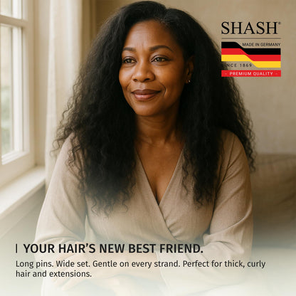 SHASH Made in Germany Wooden Paddle Brush: Eco-Sourced Wood