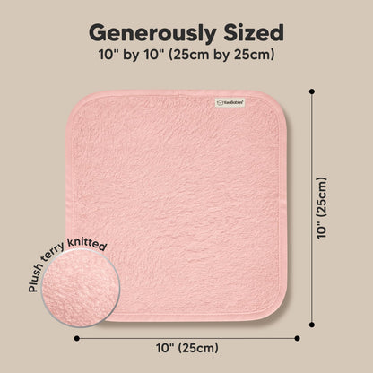 KeaBabies Bamboo Washcloths: 500GSM Ultra-Soft 6-Pack