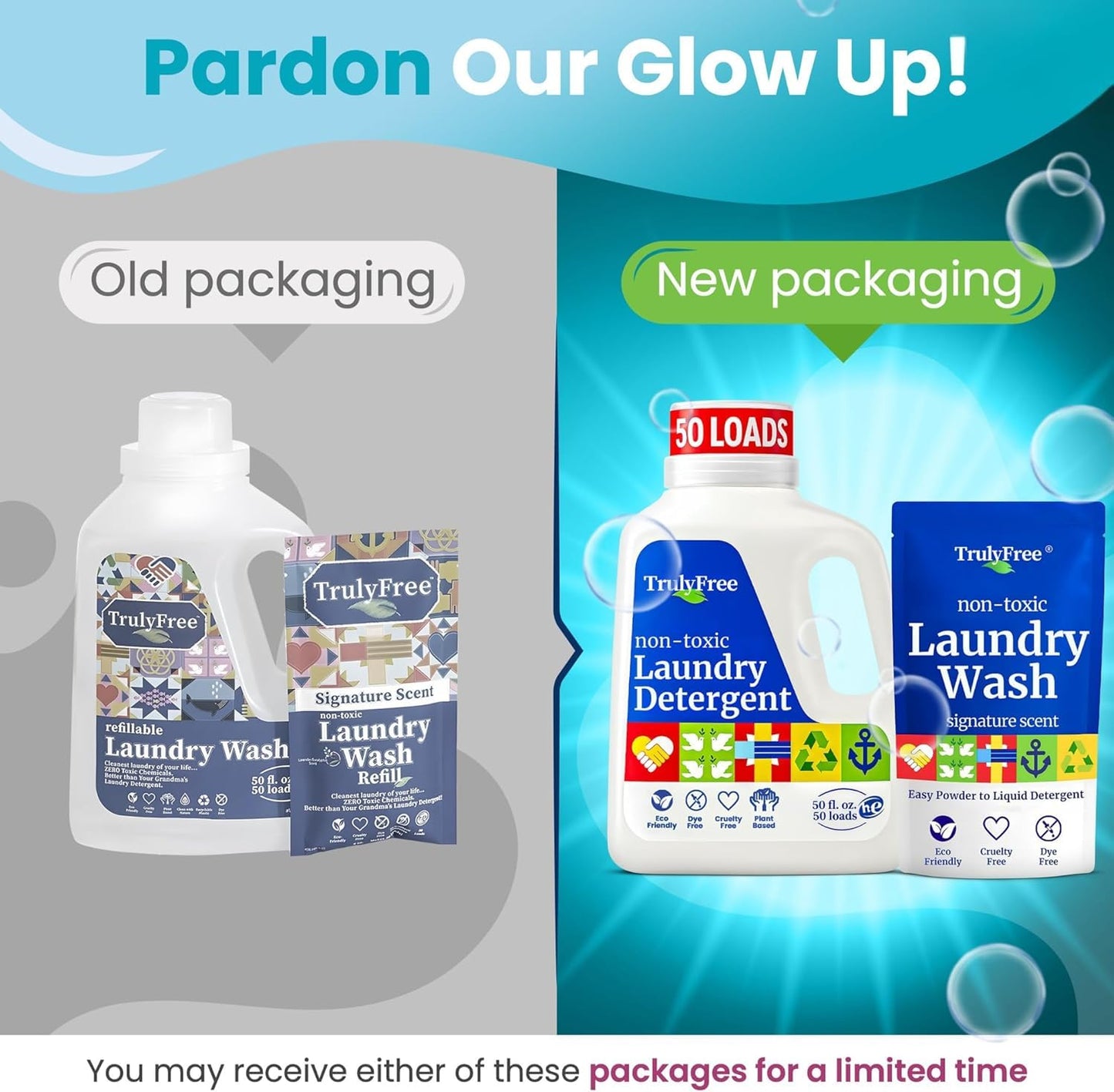 Truly Free Plant-Based Refillable Laundry Wash for Sensitive Skin
