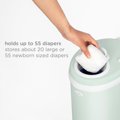 Ubbi Steel Diaper Pail: Powder-Coated Odor-Locking Bin