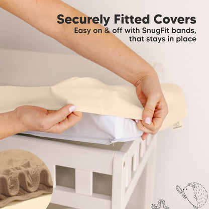 Soothe 100% GOTS-Certified Organic Cotton Changing Pad Covers (2-Pack)