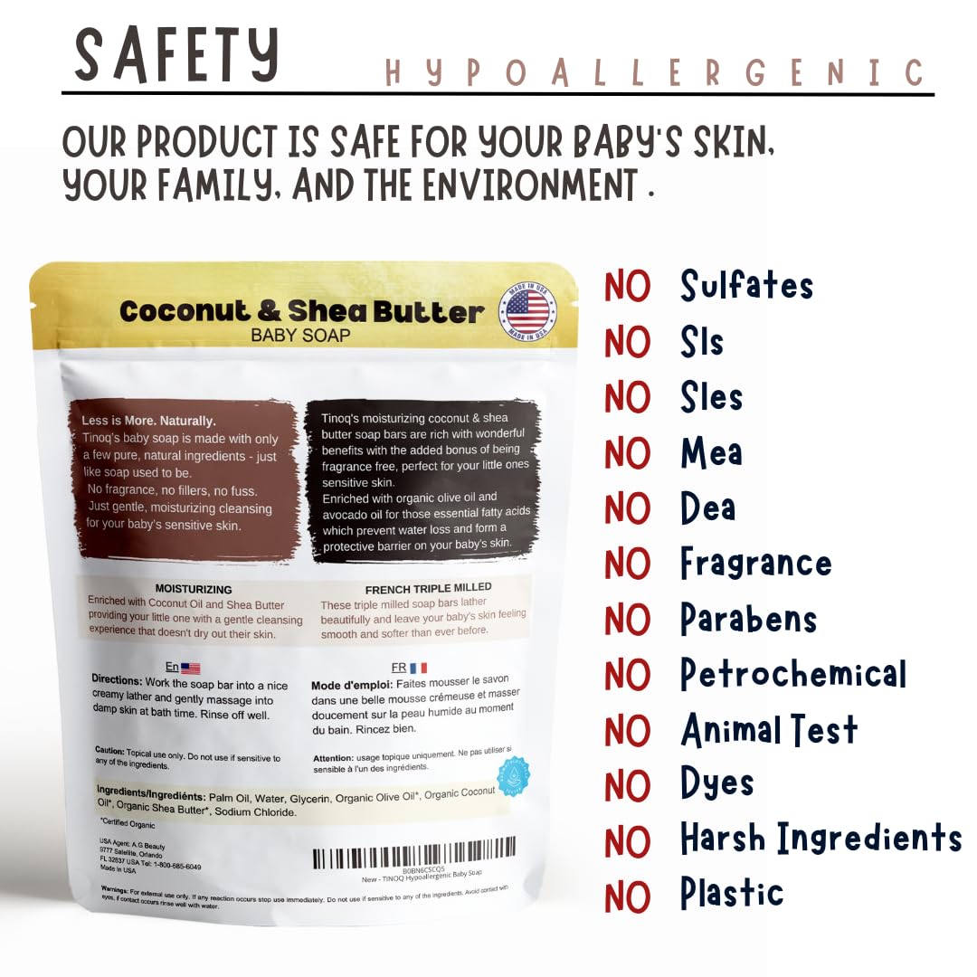 Tinoq Organic Baby Soap: Fragrance-Free & SLS-Free Purity