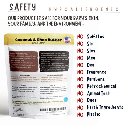 Tinoq Organic Baby Soap: Fragrance-Free & SLS-Free Purity