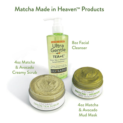 Microplastic-Free Matcha Sugar Face Scrub, Vegan – Lily Sado