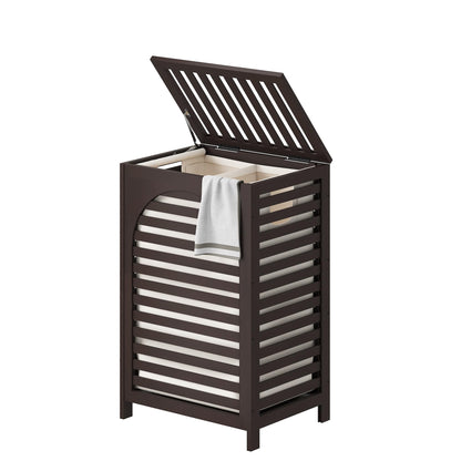 FILWH 85L Sustainable Bamboo Laundry Hamper with Flip Lid