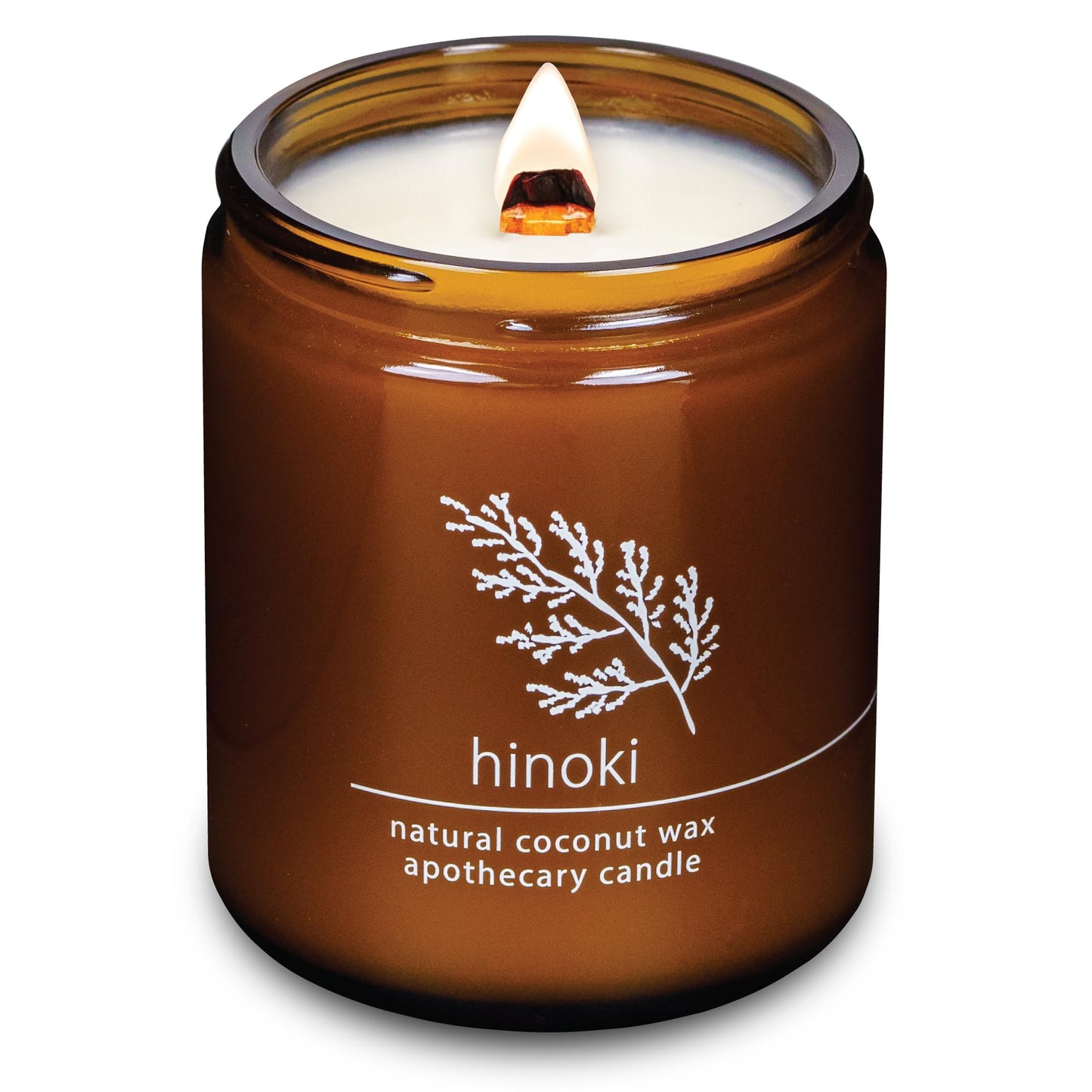 Non-Toxic Coconut Wax Candle: Signature Crackling Wood Wick, Phthalate-Free, 60-Hour Clean Burn