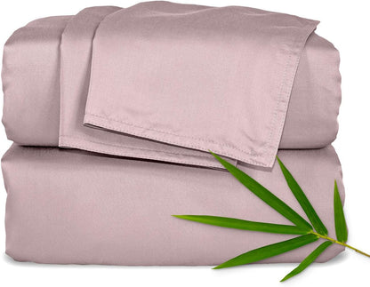 Pure Bamboo 100% Organically Grown Viscose 4-Piece King Sheet Set