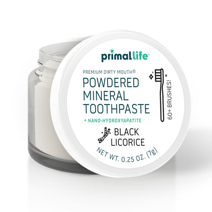 Primal Life Organics Dirty Mouth Toothpowder: Sweet Bubblegum 0.25 oz