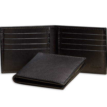 Premium Full-Grain Bridle Leather Bifold Wallet | TRUE Shift Crafted in USA
