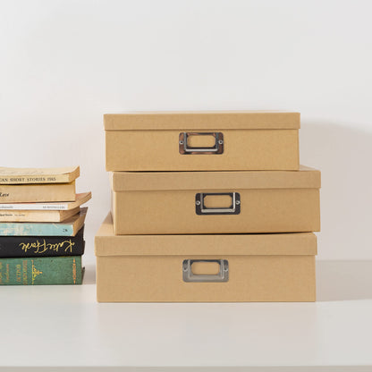 End Plastic Bins: Decorative Storage Boxes Made from Premium, Recyclable Kraft Paper