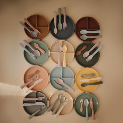 mushie 100% Food-Grade Silicone Divided Suction Plate