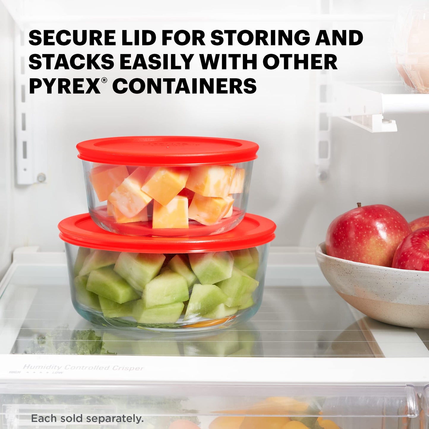 Pyrex Simply Store 4-Cup Glass Food Storage Container