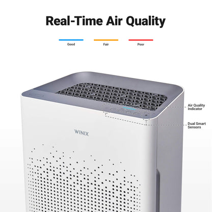 WINIX 5500-2: True HEPA Purifier with Washable Carbon Filter for Odor & VOC Reduction