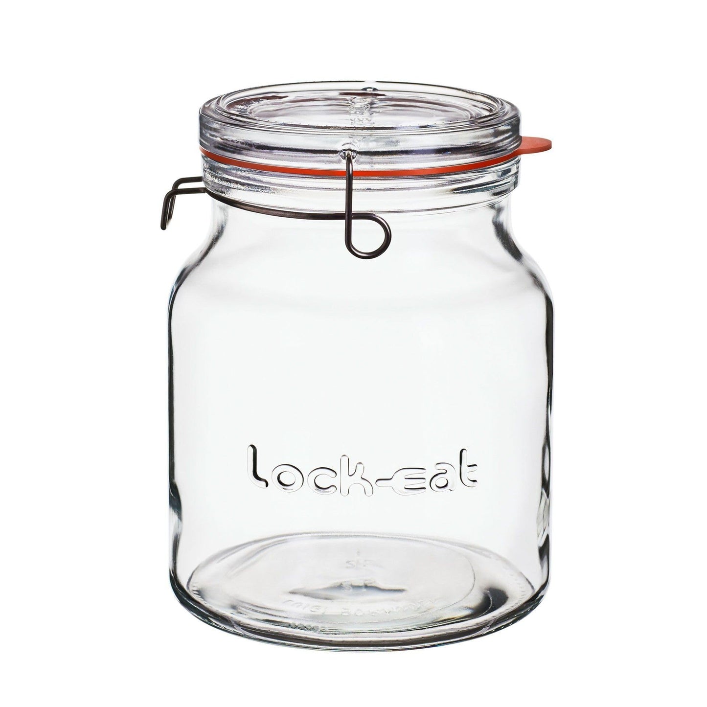 Luigi Bormioli Lock-Eat Handy Jar 67.75 Ounce (2 Liters) - Pack of 2