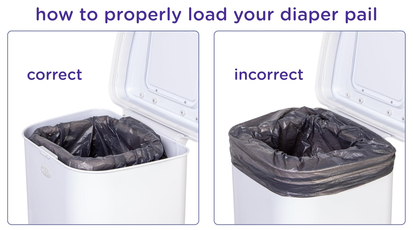 Ubbi Steel Diaper Pail: Powder-Coated Odor-Locking Bin