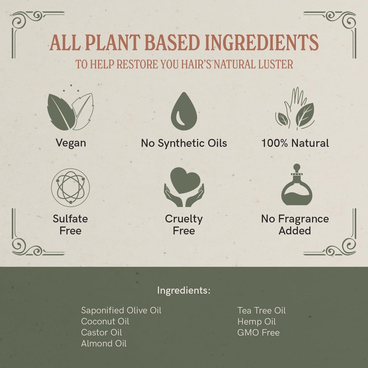 J·R·LIGGETT'S All-Natural Shampoo Bar: Tea Tree, Jojoba & Peppermint