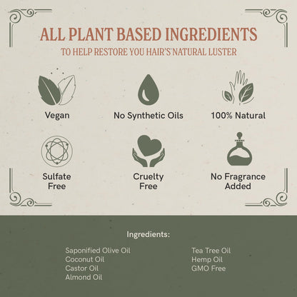 J·R·LIGGETT'S All-Natural Shampoo Bar: Tea Tree, Jojoba & Peppermint