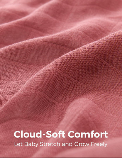 Momcozy 4-Pack Bamboo & Cotton Muslin Baby Swaddle Blankets