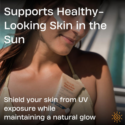Sky and Sol Natural Mineral Sunscreen SPF 30 3 oz: Natural Tallow & Zinc Oxide, Reef Safe, Water Resistant, Fragrance-Free, Non-Greasy Formula for Face and Body