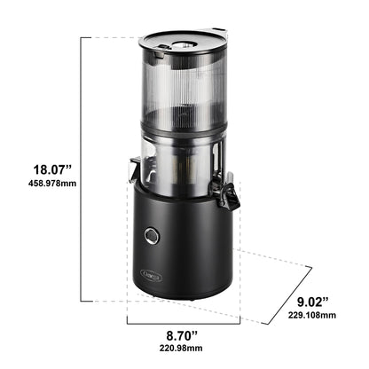 Omega Effortless Batch Juicer | TRUE Shift Stainless Cold-Press Juicer (2 L)