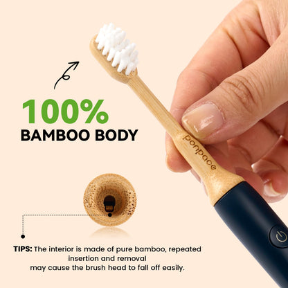 Non-Toxic Dental Care: 94% Plastic-Free Bamboo Sonicare Compatible Heads