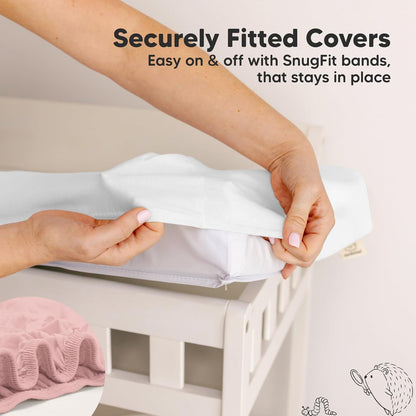 Soothe 100% GOTS-Certified Organic Cotton Changing Pad Covers (2-Pack)