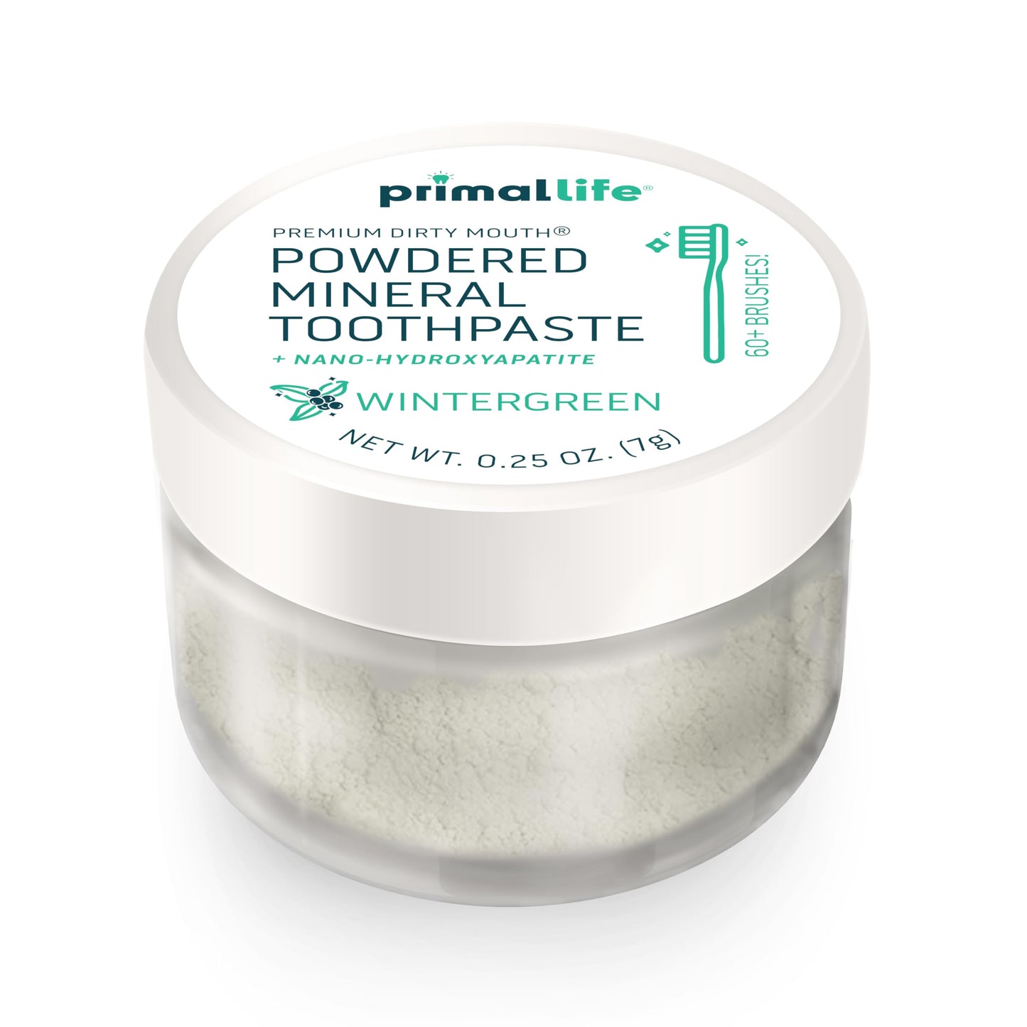 Primal Life Organics Dirty Mouth Toothpowder: Sweet Bubblegum 0.25 oz