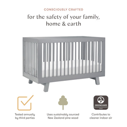 Babyletto Hudson 3-in-1 Crib: GREENGUARD Gold Purity