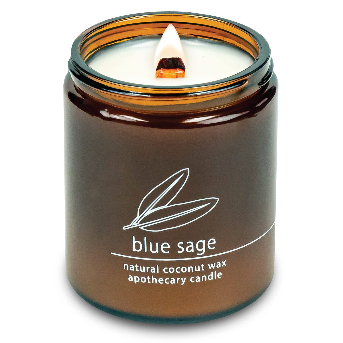 Non-Toxic Coconut Wax Candle: Signature Crackling Wood Wick, Phthalate-Free, 60-Hour Clean Burn