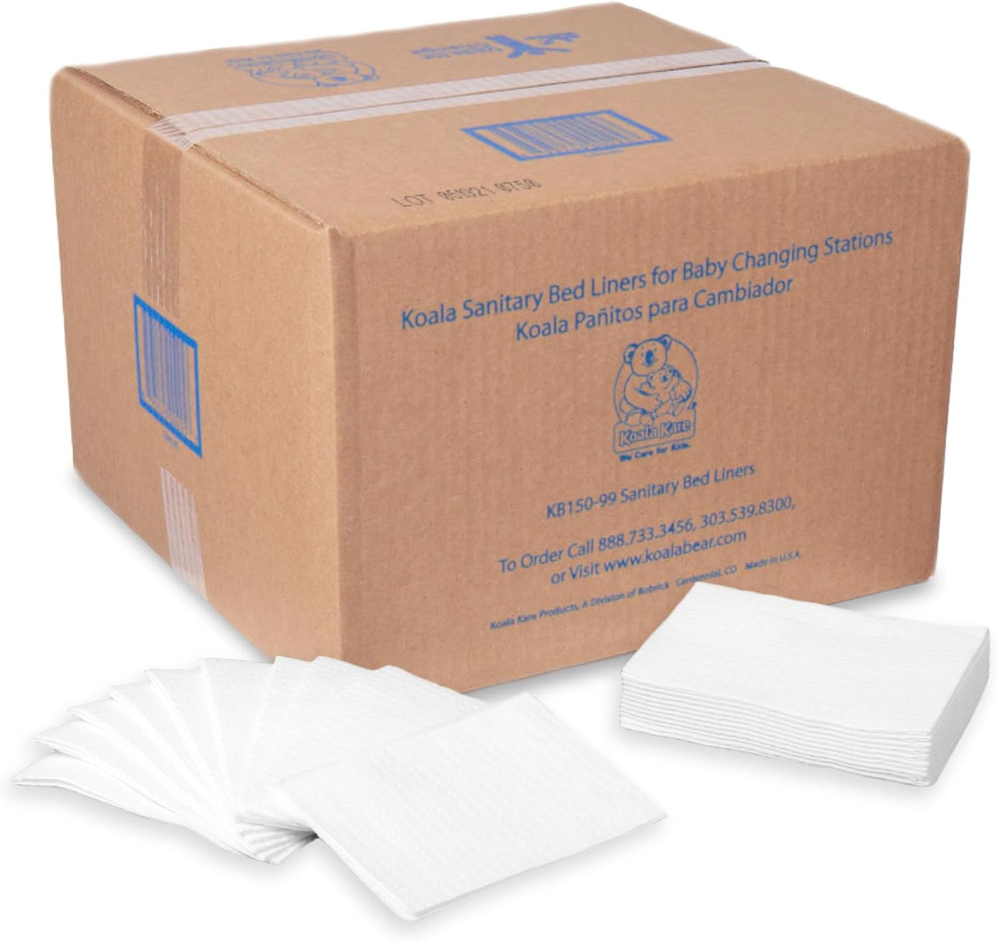 KoalaKare Sanitary Bed Liners: 3-Ply Biodegradable Protection