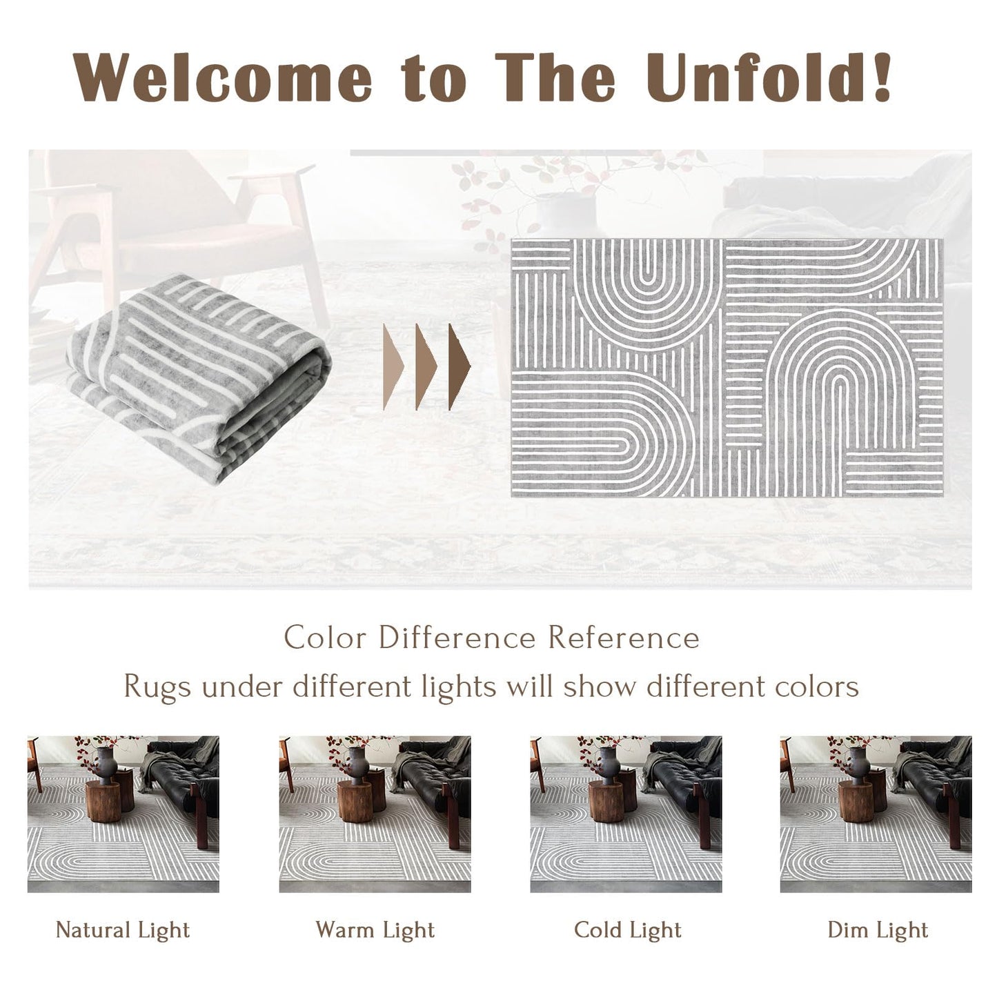 LUXRUG 6x9 OEKO-TEX Certified Modern Abstract Washable Rug