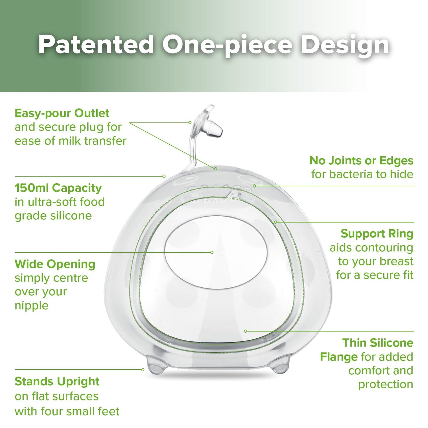 Haakaa Ladybug 2.5oz Wearable Silicone Milk Collector (2-Pack)