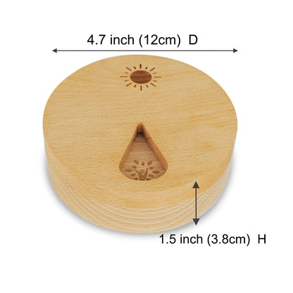 Beech Wood Weekly Pill Organizer | TRUE Shift Plastic‑Free Medicine Box
