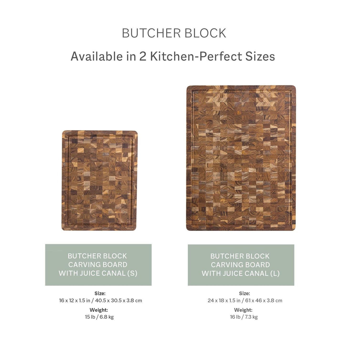 Teakhaus Butcher Block - Extra Large End-Grain Teak Cutting Board