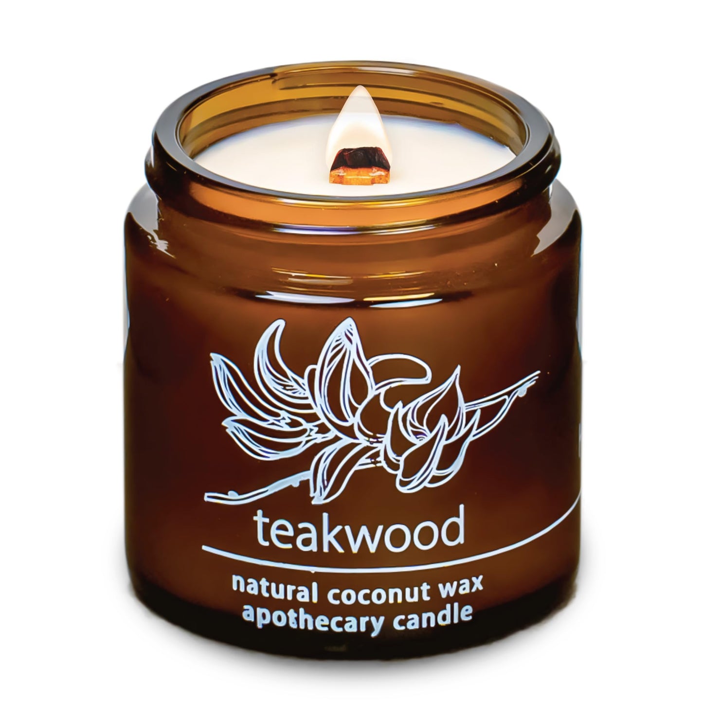 Non-Toxic Coconut Wax Candle: Signature Crackling Wood Wick, Phthalate-Free, 60-Hour Clean Burn