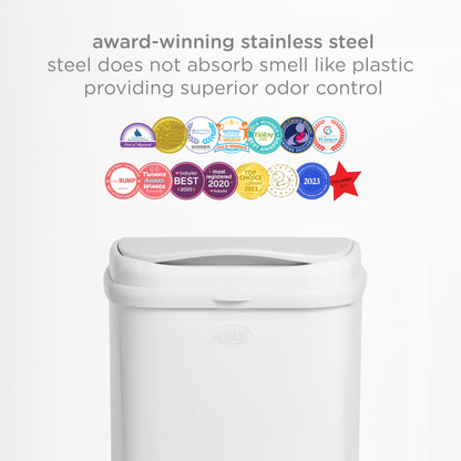 Ubbi Steel Diaper Pail: Powder-Coated Odor-Locking Bin