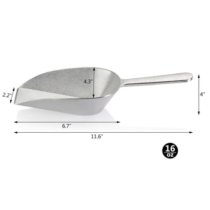 New Star Foodservice Cast Aluminum Scoop: 16-Ounce Utility Scoop