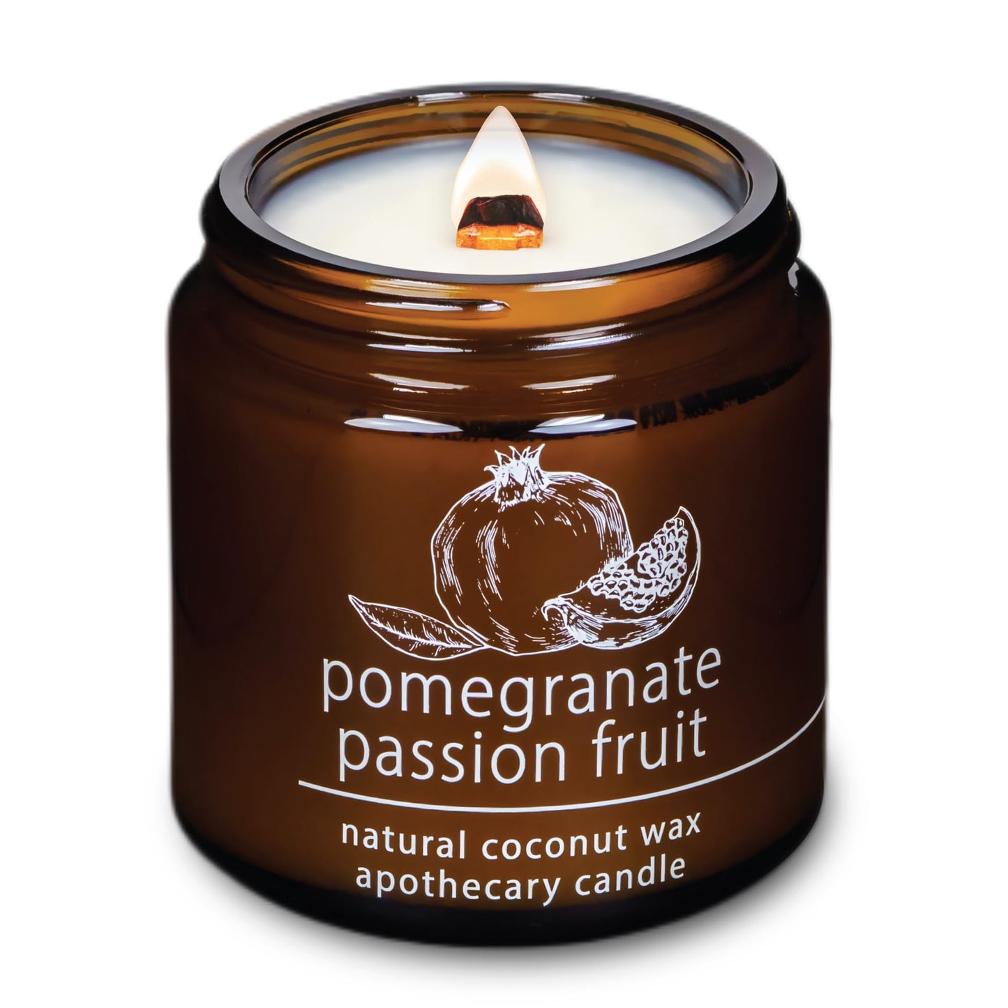 Non-Toxic Coconut Wax Candle: Signature Crackling Wood Wick, Phthalate-Free, 60-Hour Clean Burn