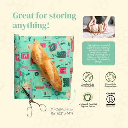 Bee’s Wrap Reusable Beeswax Food Wrap Roll (14" x 52")