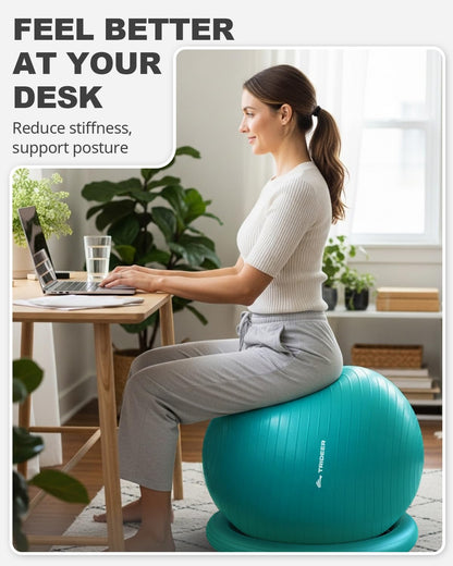 Trideer Yoga Ball Chair: Hypo-Allergenic Stability System