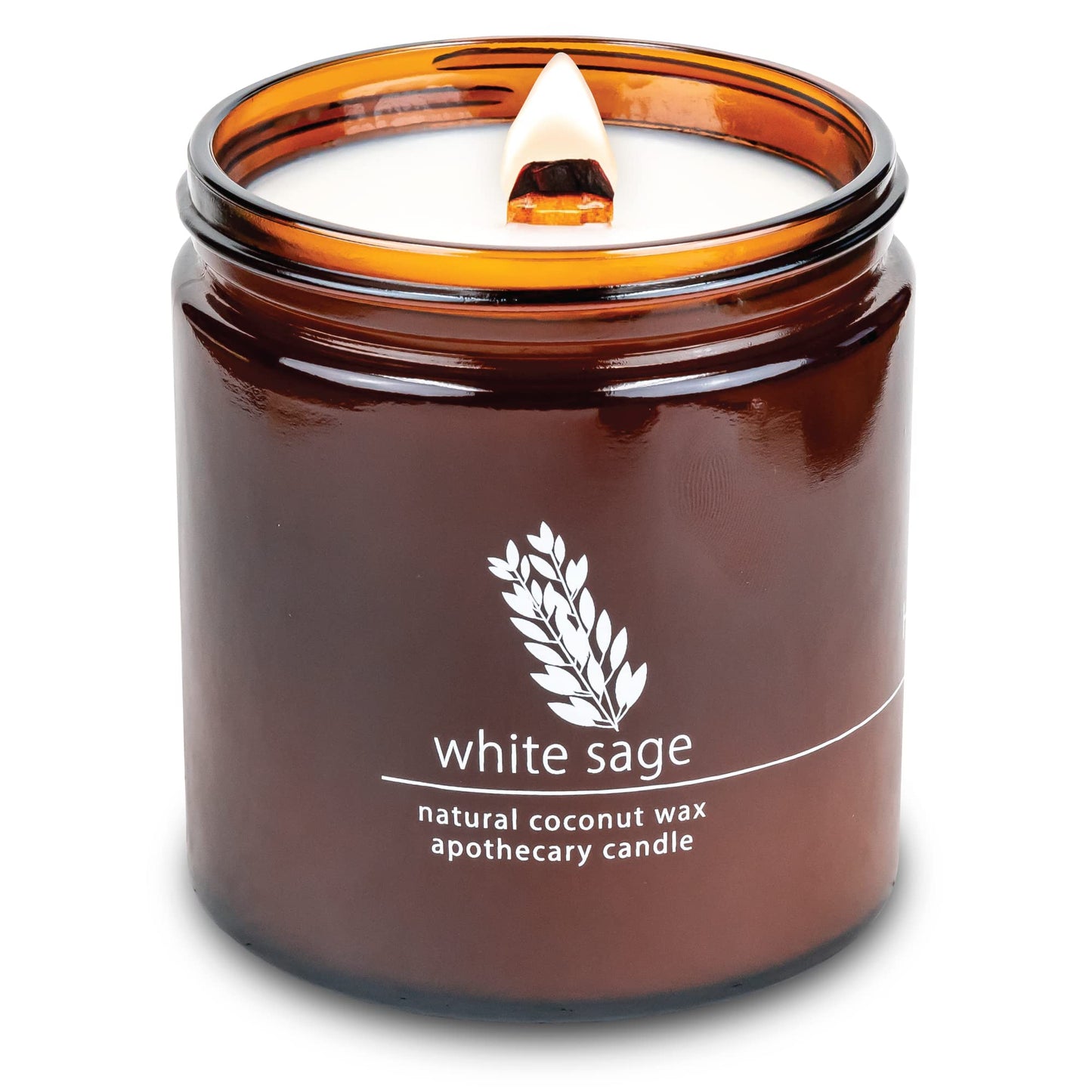 Non-Toxic Coconut Wax Candle: Signature Crackling Wood Wick, Phthalate-Free, 60-Hour Clean Burn