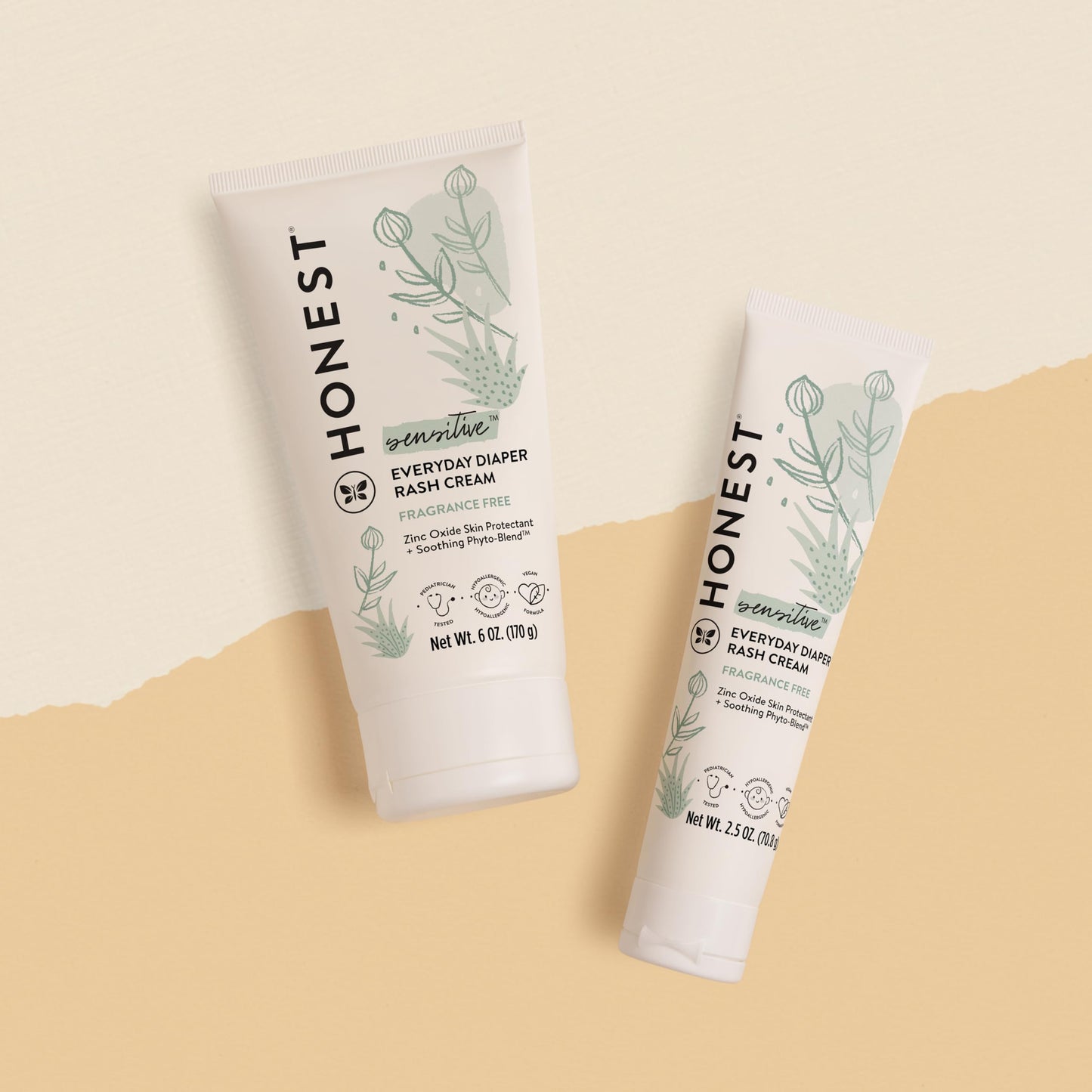 The Honest Company Diaper Rash Cream: Moisturizing Zinc Oxide Ointment