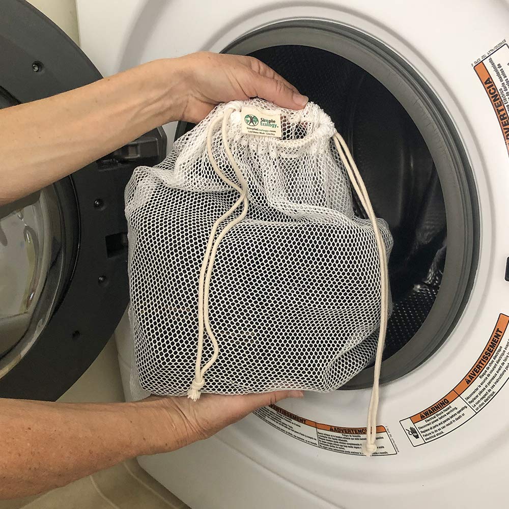 Simple Ecology GOTS Certified Organic Cotton Mesh Laundry Bags (Set of 3)