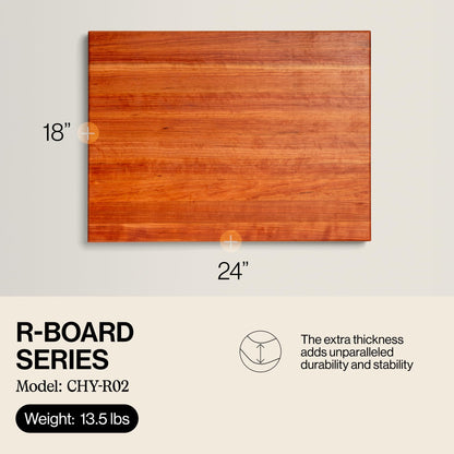 John Boos R-Board Series Maple Cutting Board (24”x18”x1.5”)