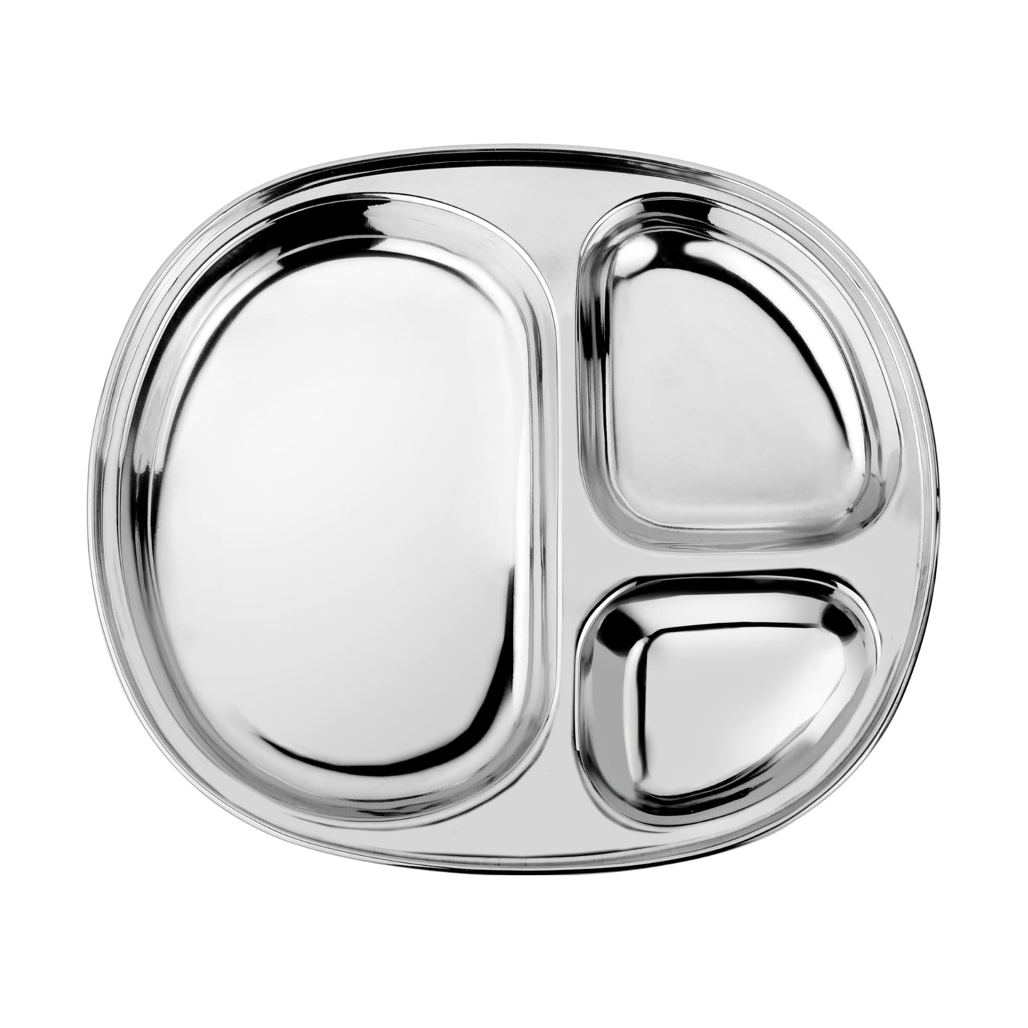 Ahimsa Balanced Bites Pediatrician-Designed Stainless Steel Divided Plate