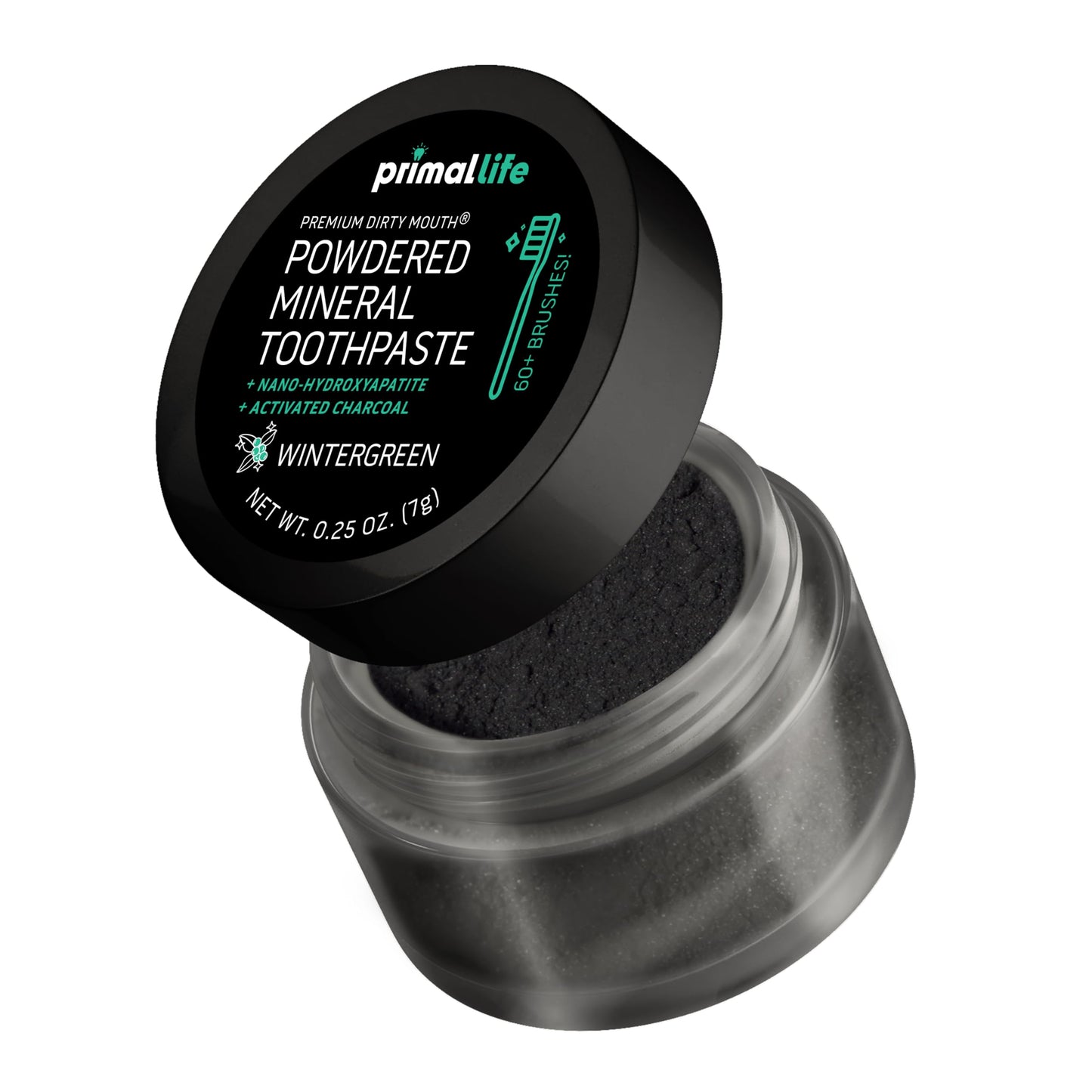 Primal Life Organics Dirty Mouth Toothpowder: Sweet Bubblegum 0.25 oz