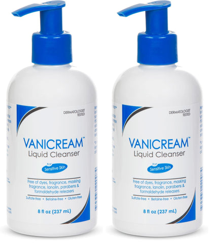Fragrance-Free, Sulfate-Free Gentle Liquid Cleanser for Face & Body – Vanicream